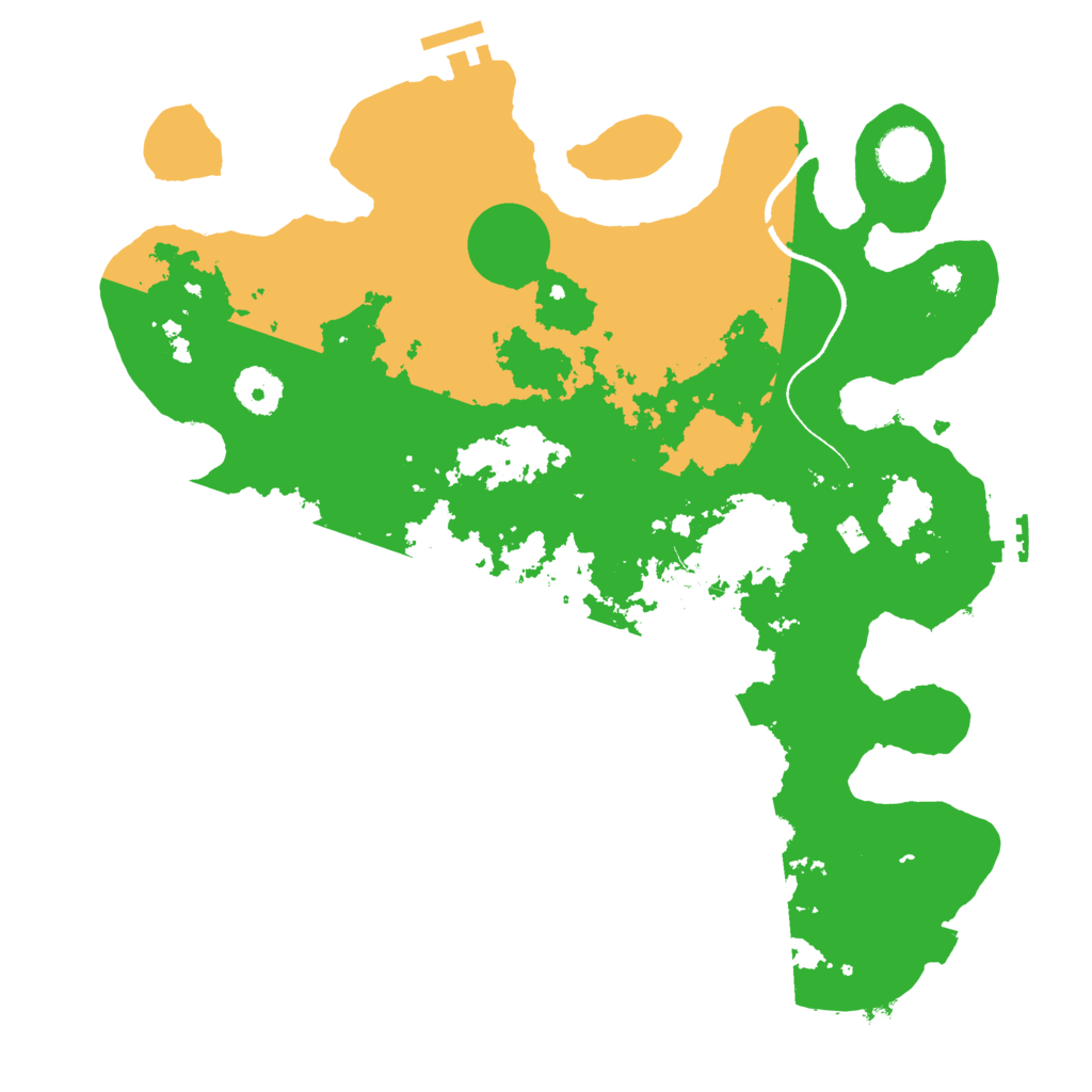 Biome Rust Map: Procedural Map, Size: 3500, Seed: 412181