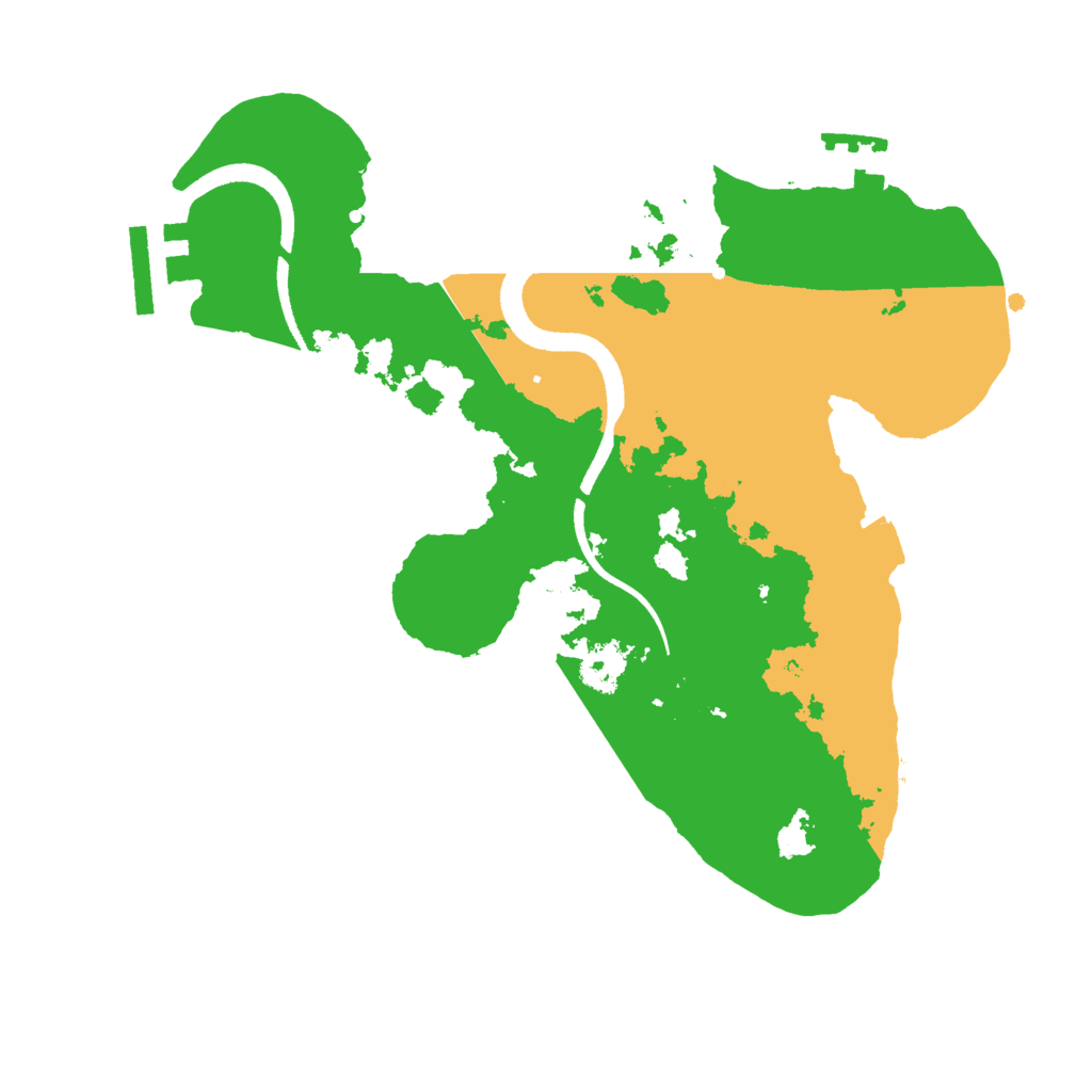 Biome Rust Map: Procedural Map, Size: 2500, Seed: 220257704