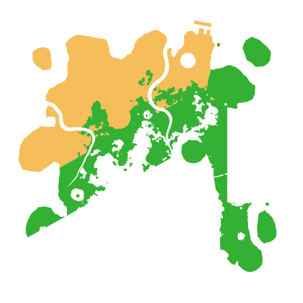 Biome Rust Map: Procedural Map, Size: 3500, Seed: 984562589