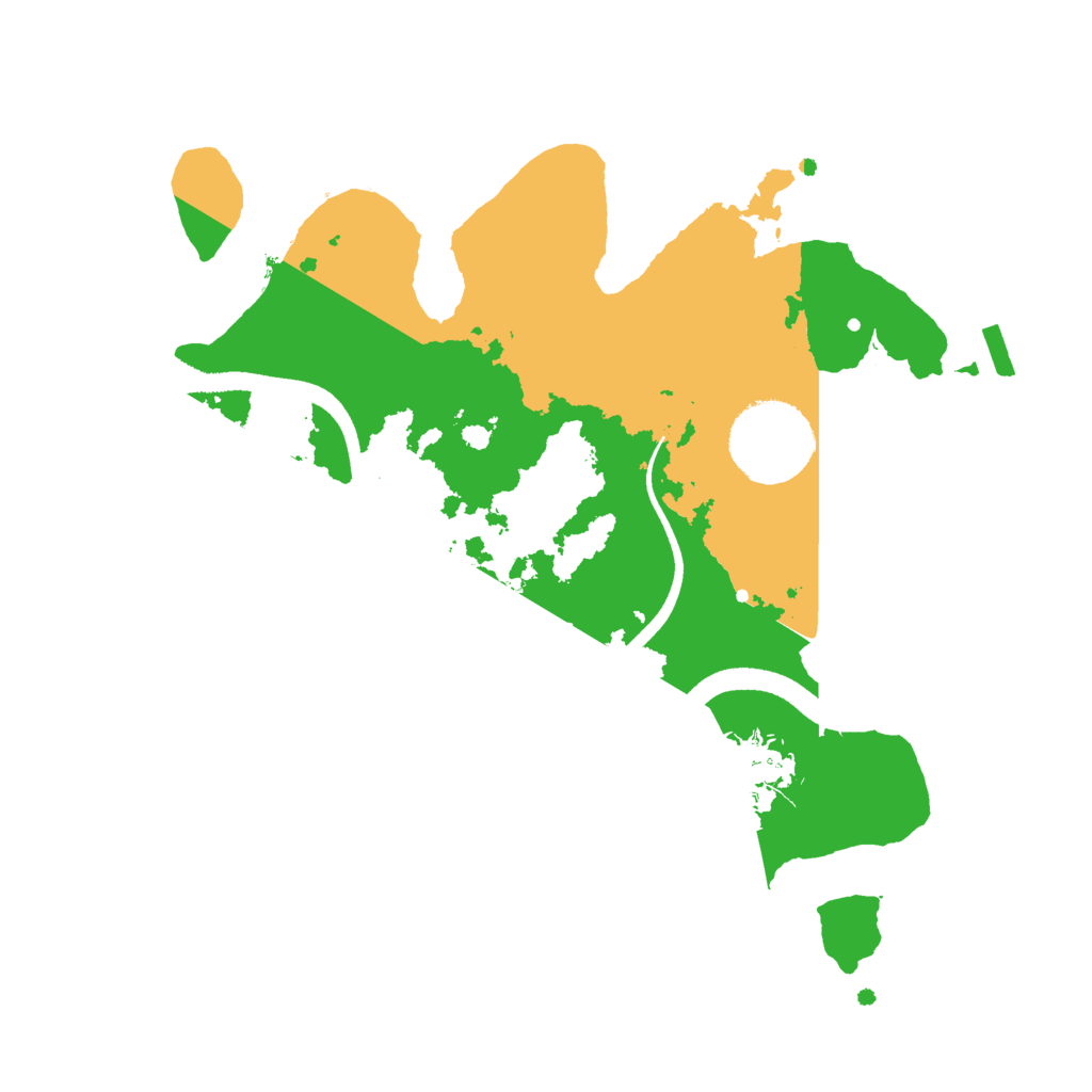 Biome Rust Map: Procedural Map, Size: 2500, Seed: 2676