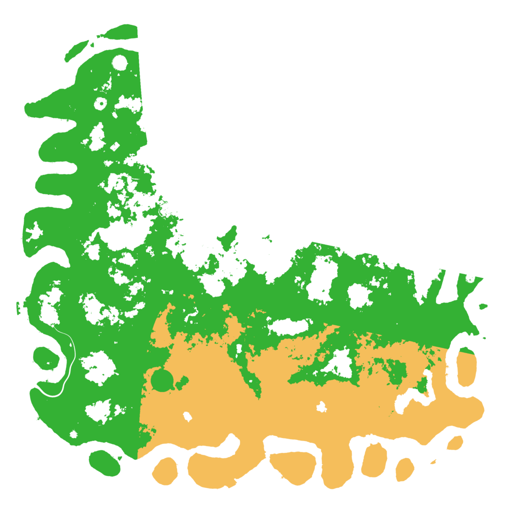 Biome Rust Map: Procedural Map, Size: 6000, Seed: 810372009