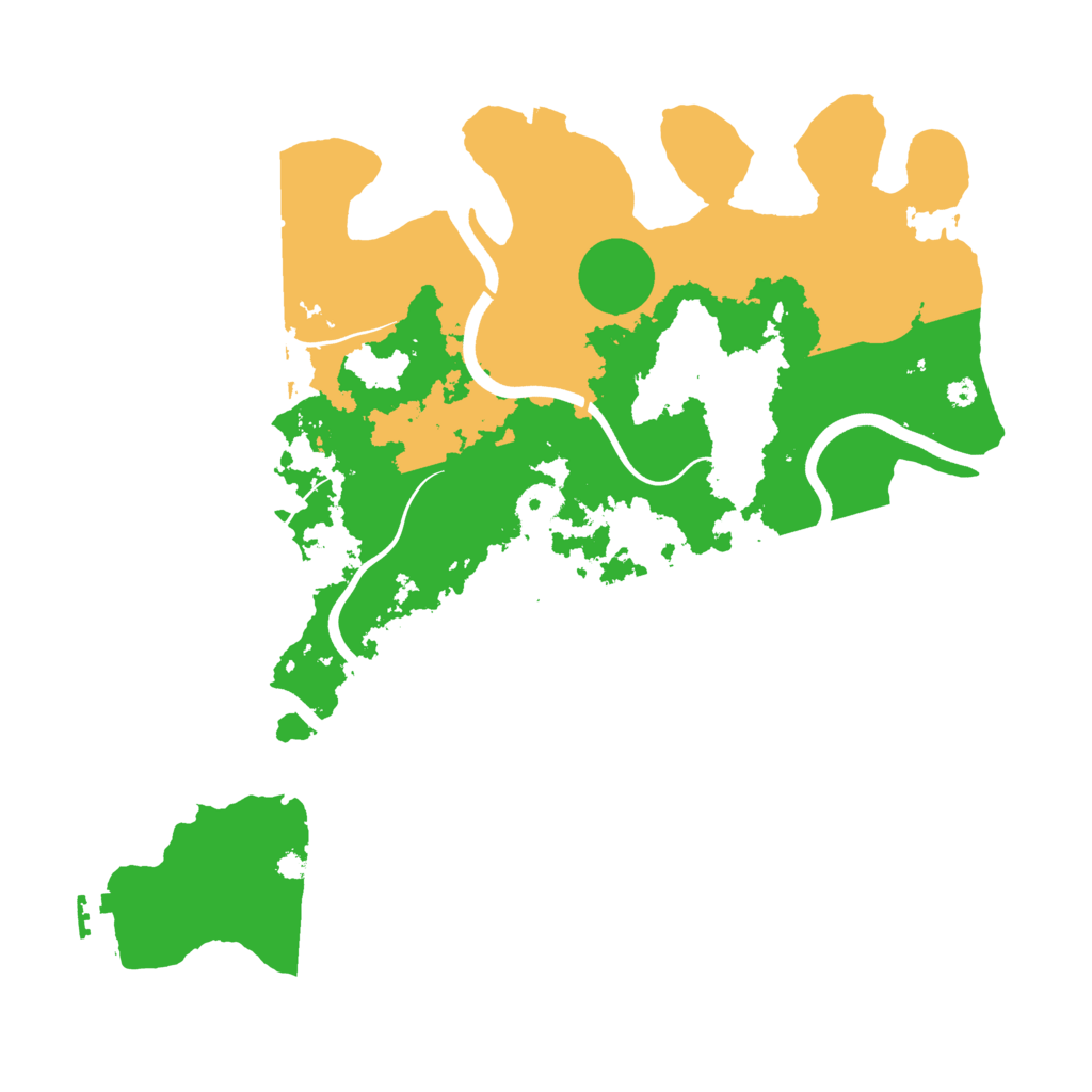 Biome Rust Map: Procedural Map, Size: 3800, Seed: 383838