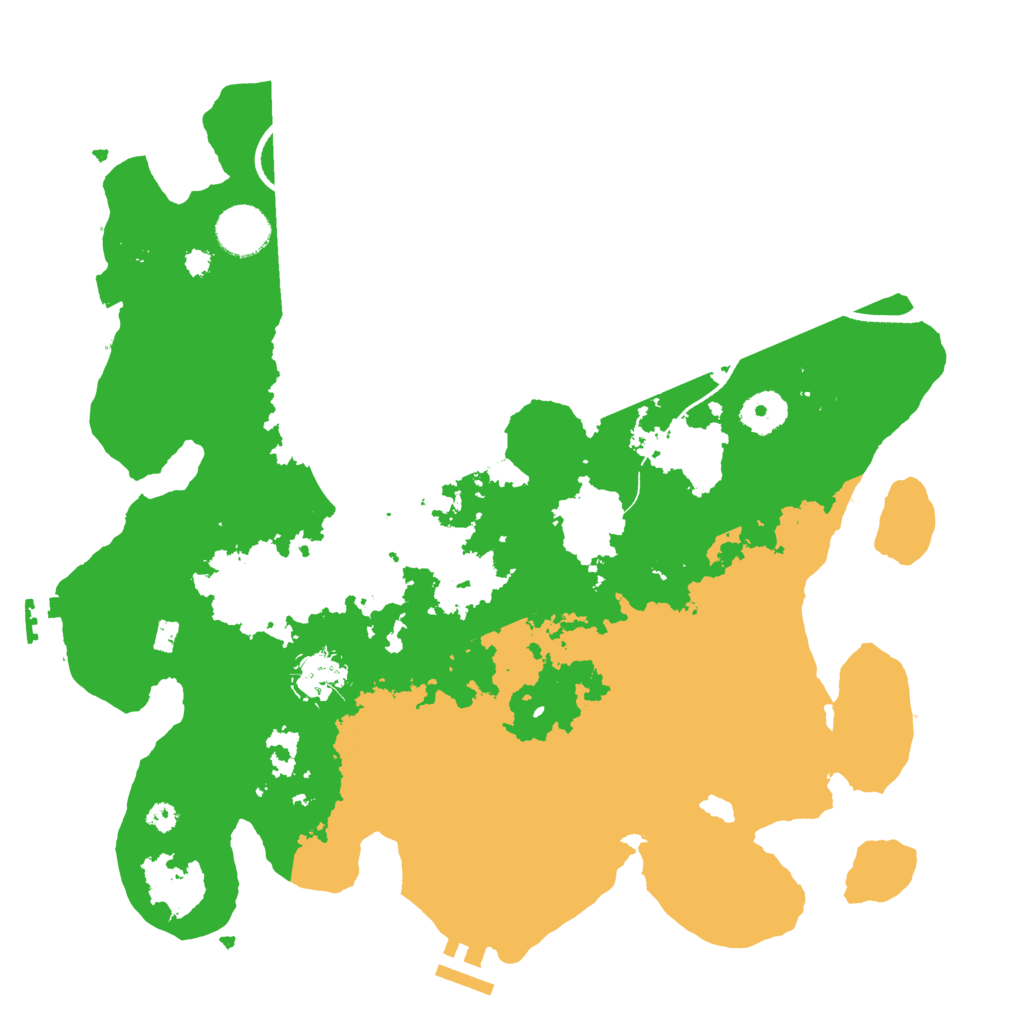 Biome Rust Map: Procedural Map, Size: 3500, Seed: 25487548