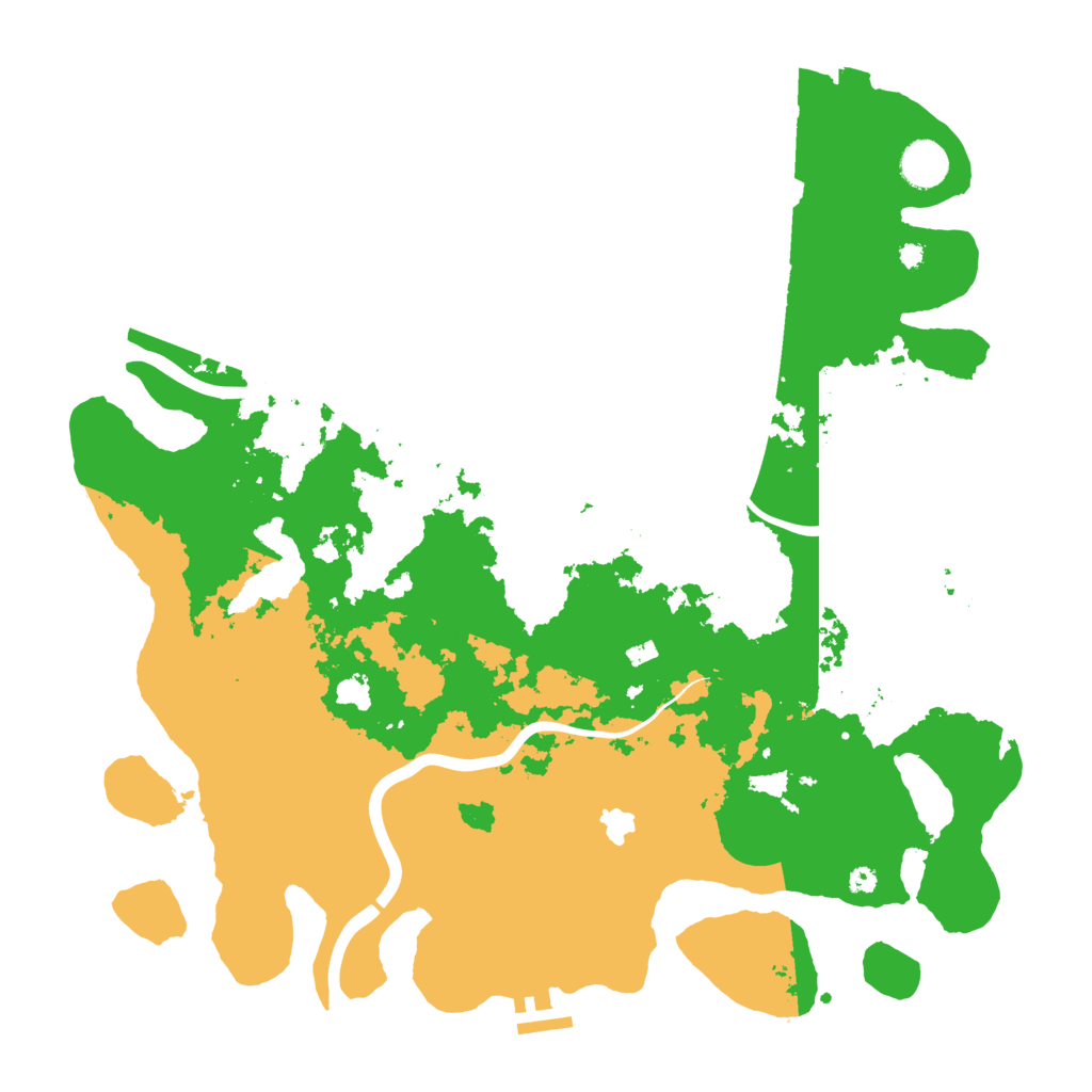 Biome Rust Map: Procedural Map, Size: 4000, Seed: 13842