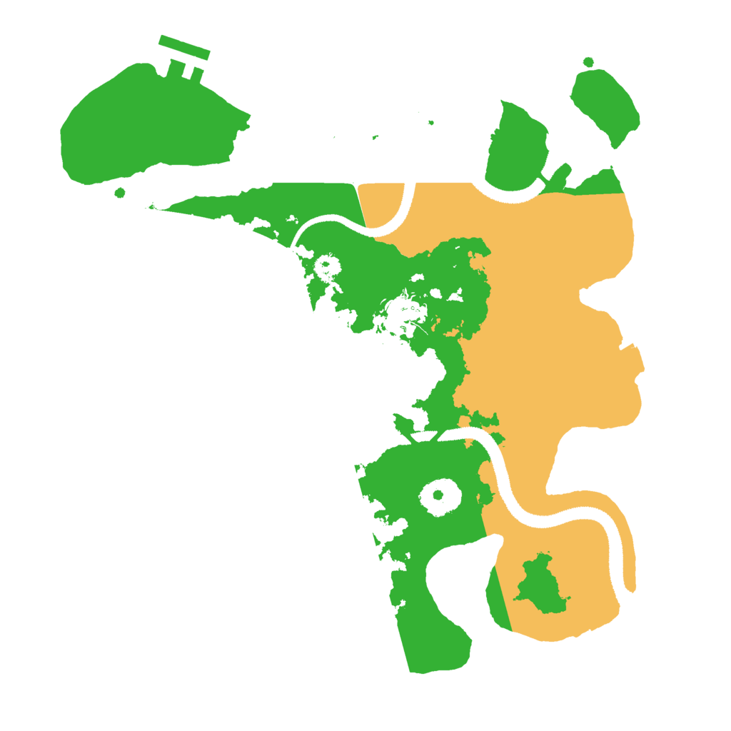 Biome Rust Map: Procedural Map, Size: 2850, Seed: 6521