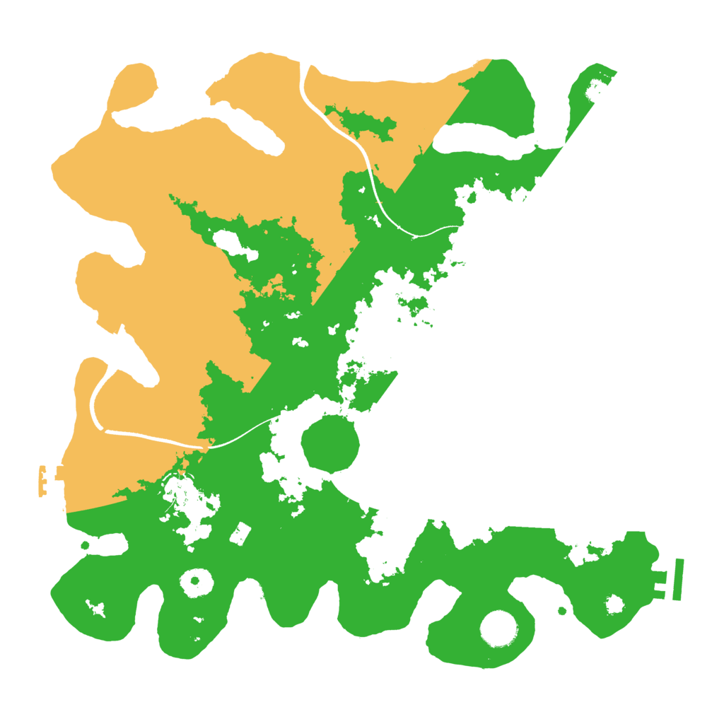 Biome Rust Map: Procedural Map, Size: 3500, Seed: 735842916