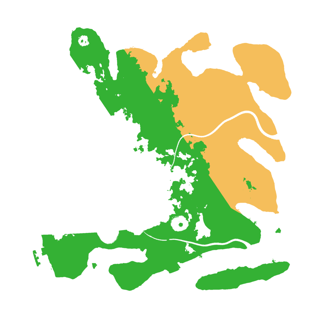 Biome Rust Map: Procedural Map, Size: 3000, Seed: 85366241