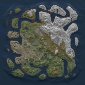 Thumbnail Rust Map: Procedural Map, Size: 4250, Seed: 42069, 13 Monuments