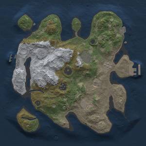 Thumbnail Rust Map: Procedural Map, Size: 2800, Seed: 3044, 11 Monuments