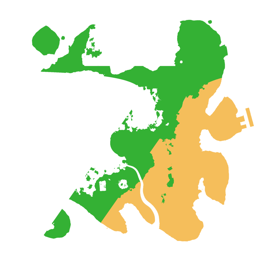 Biome Rust Map: Procedural Map, Size: 2800, Seed: 3044