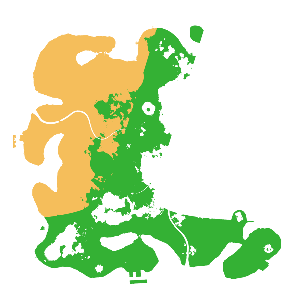 Biome Rust Map: Procedural Map, Size: 3500, Seed: 897499