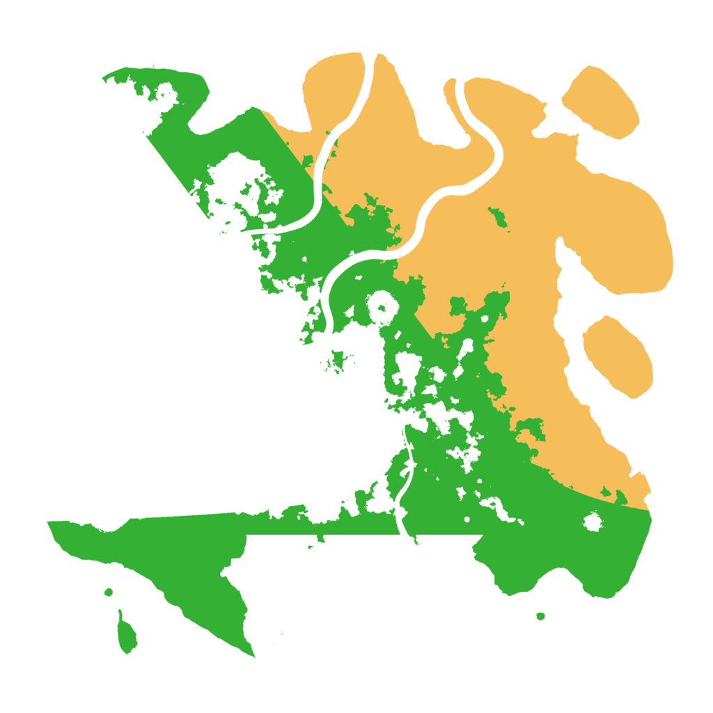 Biome Rust Map: Procedural Map, Size: 3500, Seed: 434055