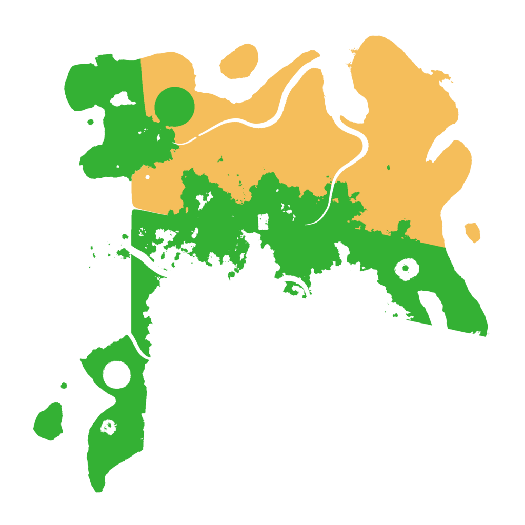 Biome Rust Map: Procedural Map, Size: 3500, Seed: 368173