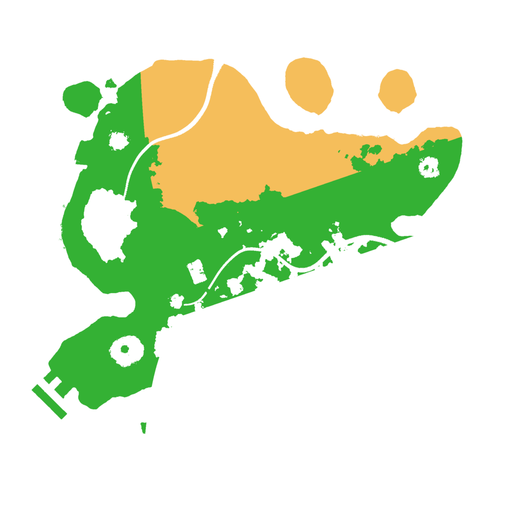 Biome Rust Map: Procedural Map, Size: 2500, Seed: 1971966706