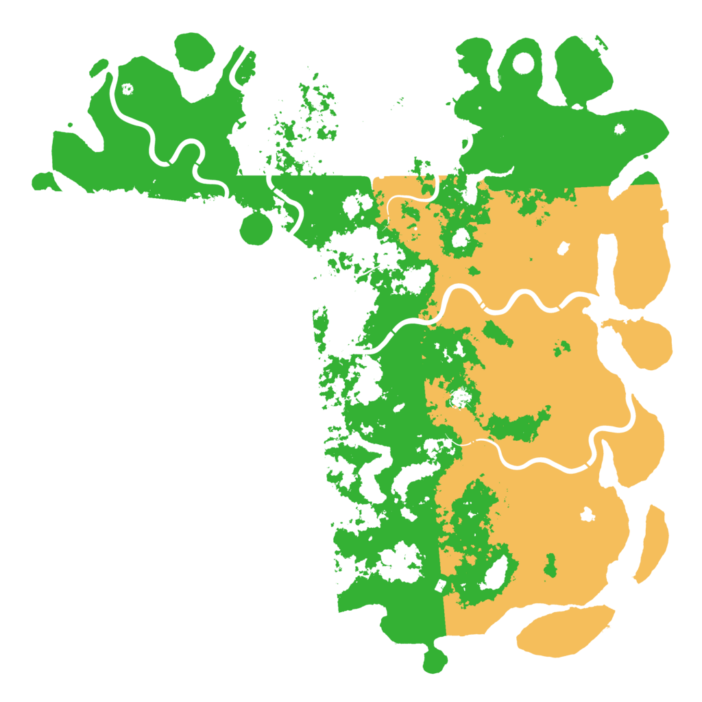 Biome Rust Map: Procedural Map, Size: 6000, Seed: 14858