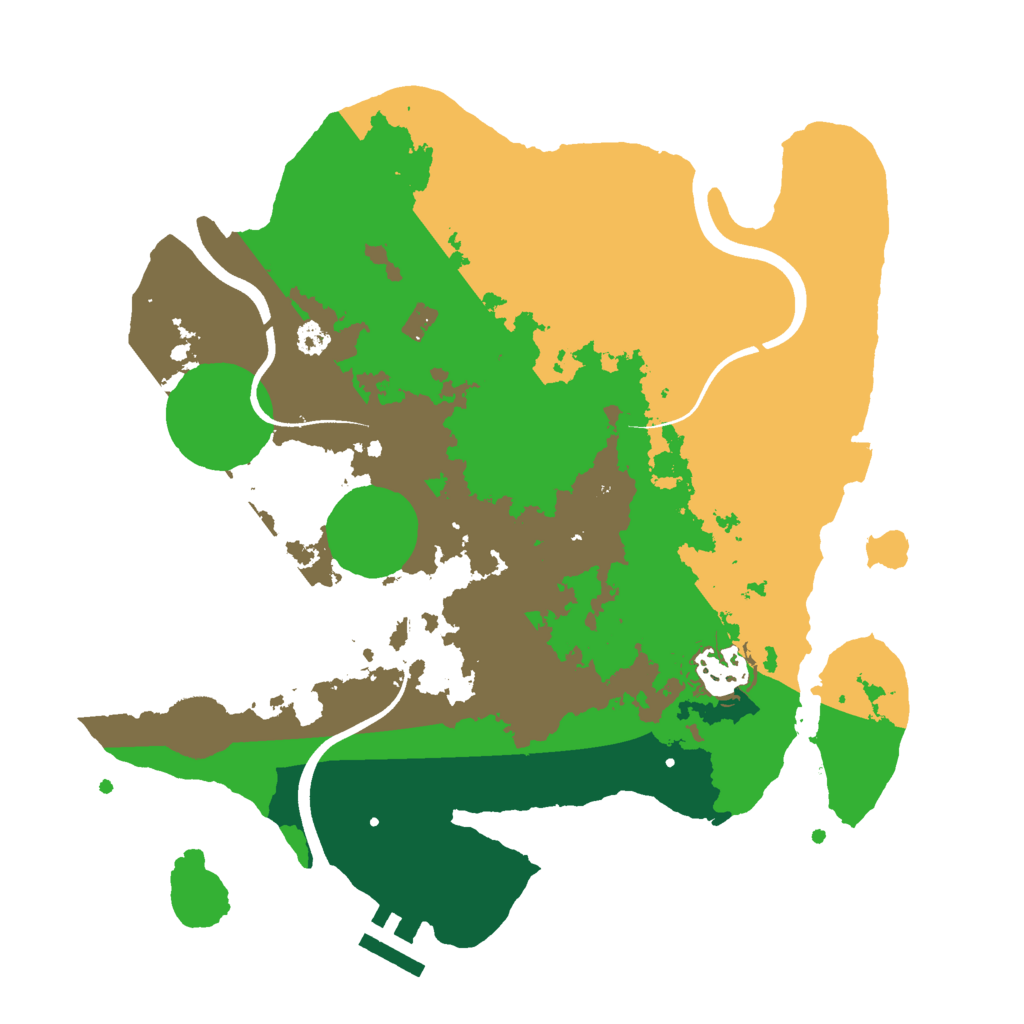 Biome Rust Map: Procedural Map, Size: 3000, Seed: 434055