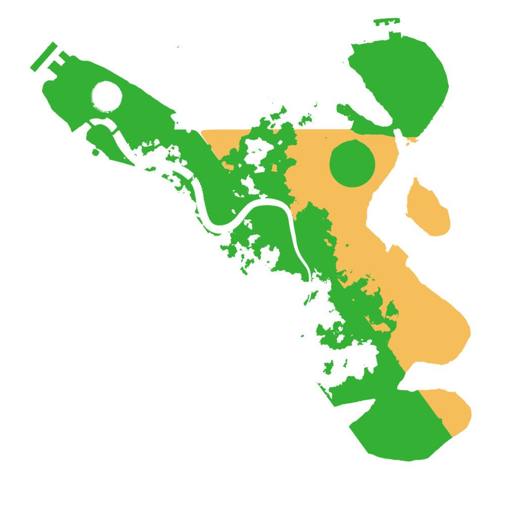Biome Rust Map: Procedural Map, Size: 3000, Seed: 2421081