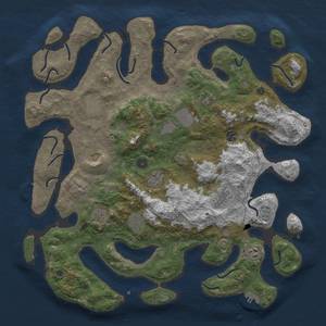 Thumbnail Rust Map: Procedural Map, Size: 4500, Seed: 112806, 16 Monuments