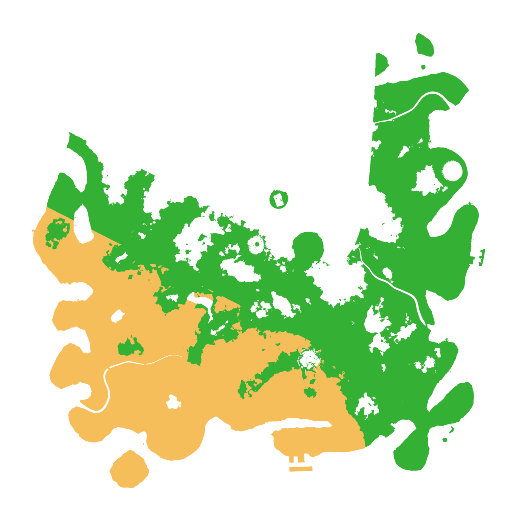 Biome Rust Map: Procedural Map, Size: 4500, Seed: 22806