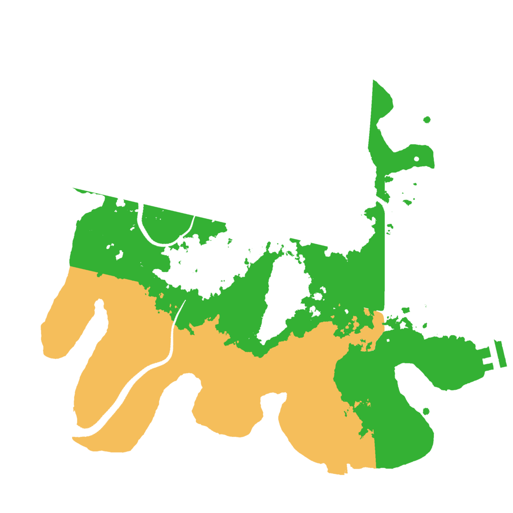 Biome Rust Map: Procedural Map, Size: 3000, Seed: 1303423247