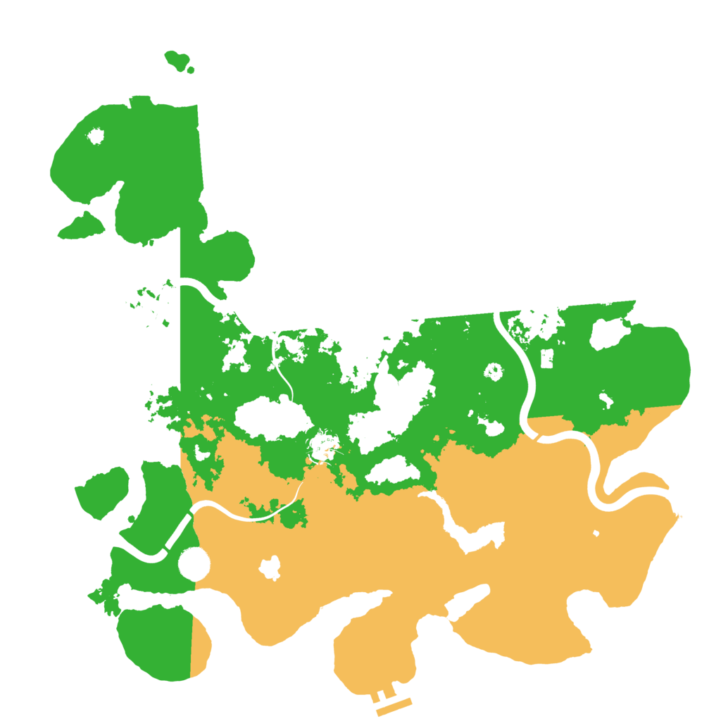 Biome Rust Map: Procedural Map, Size: 4000, Seed: 196974