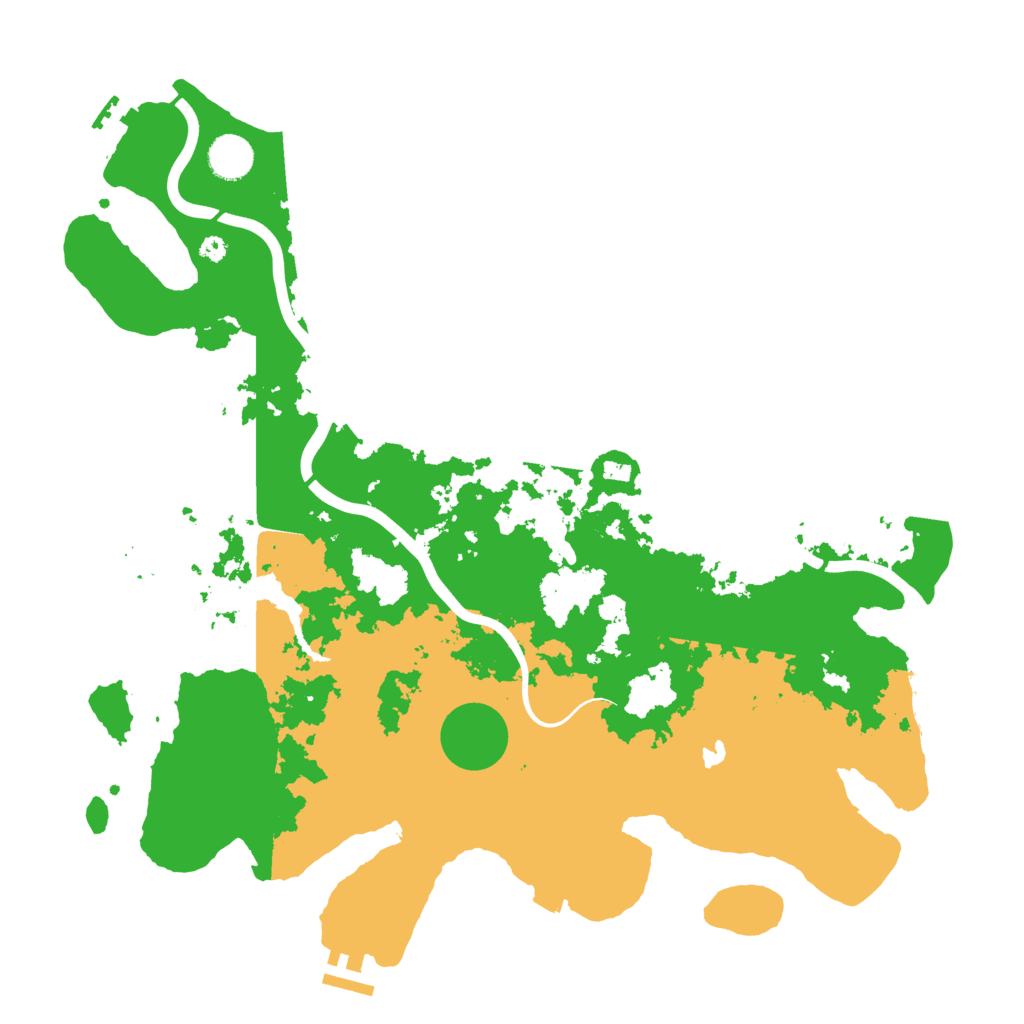 Biome Rust Map: Procedural Map, Size: 4000, Seed: 951473