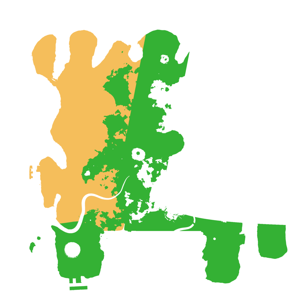 Biome Rust Map: Procedural Map, Size: 3500, Seed: 9494894
