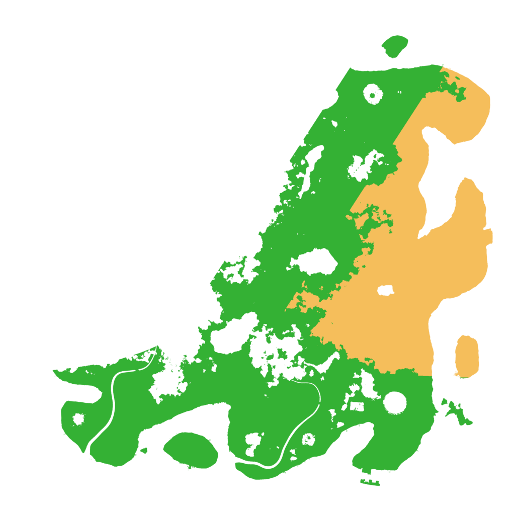 Biome Rust Map: Procedural Map, Size: 4000, Seed: 132421