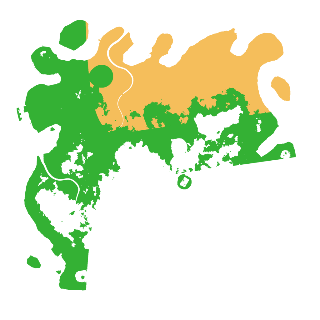 Biome Rust Map: Procedural Map, Size: 3700, Seed: 50000