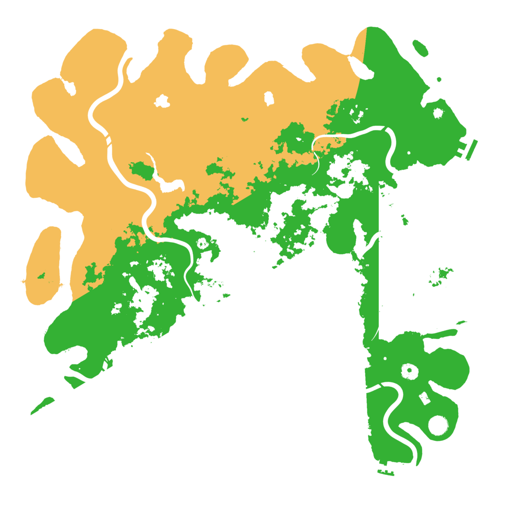 Biome Rust Map: Procedural Map, Size: 4500, Seed: 619162