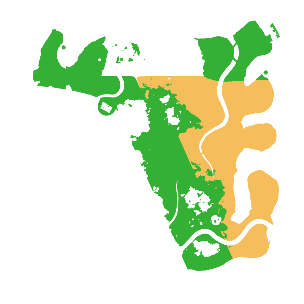 Biome Rust Map: Procedural Map, Size: 3000, Seed: 1383868569