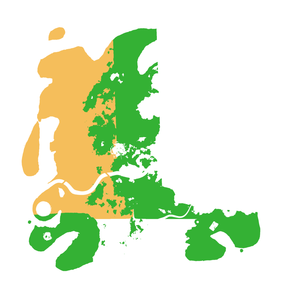 Biome Rust Map: Procedural Map, Size: 3500, Seed: 261396