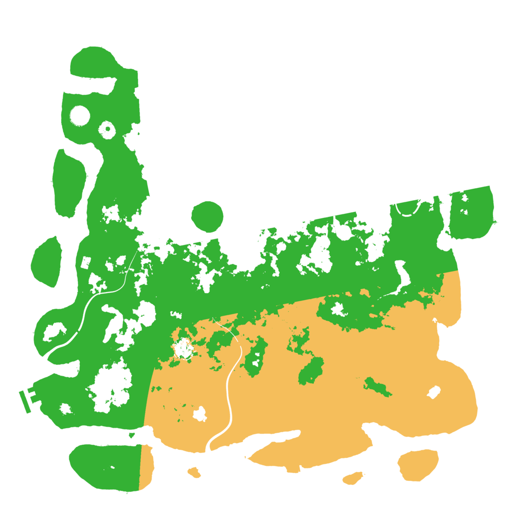 Biome Rust Map: Procedural Map, Size: 4500, Seed: 324234231