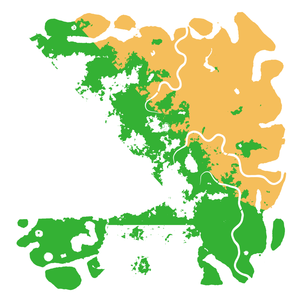 Biome Rust Map: Procedural Map, Size: 6000, Seed: 21858