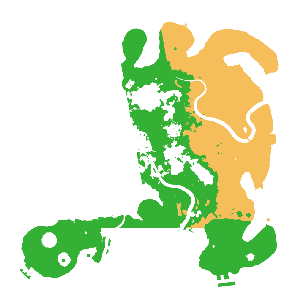 Biome Rust Map: Procedural Map, Size: 3500, Seed: 219044656