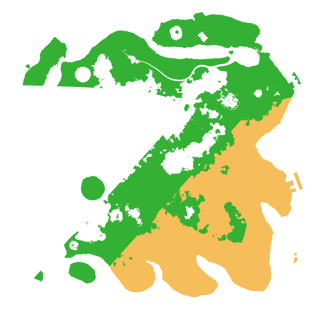 Biome Rust Map: Procedural Map, Size: 3650, Seed: 2