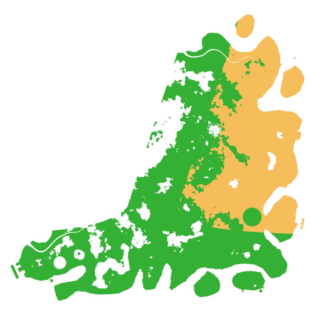 Biome Rust Map: Procedural Map, Size: 4500, Seed: 277813