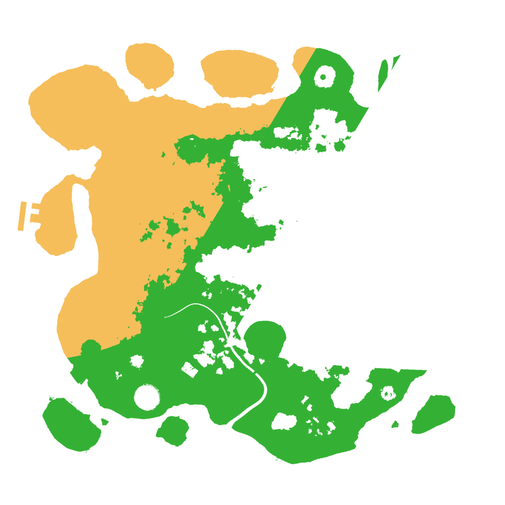 Biome Rust Map: Procedural Map, Size: 3500, Seed: 139512051