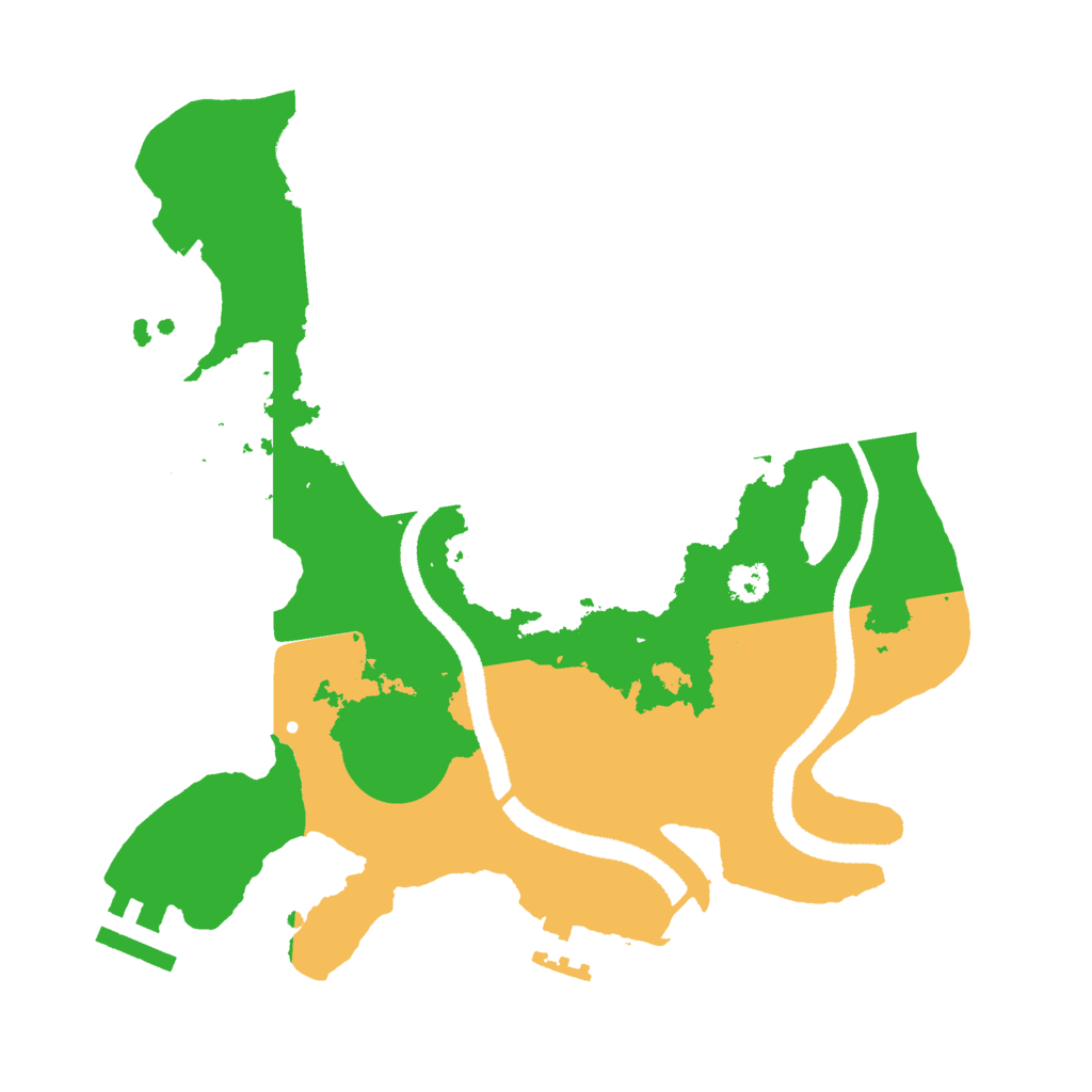 Biome Rust Map: Procedural Map, Size: 2700, Seed: 2008970