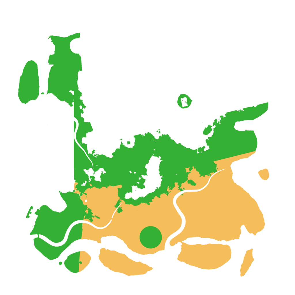 Biome Rust Map: Procedural Map, Size: 3500, Seed: 926060