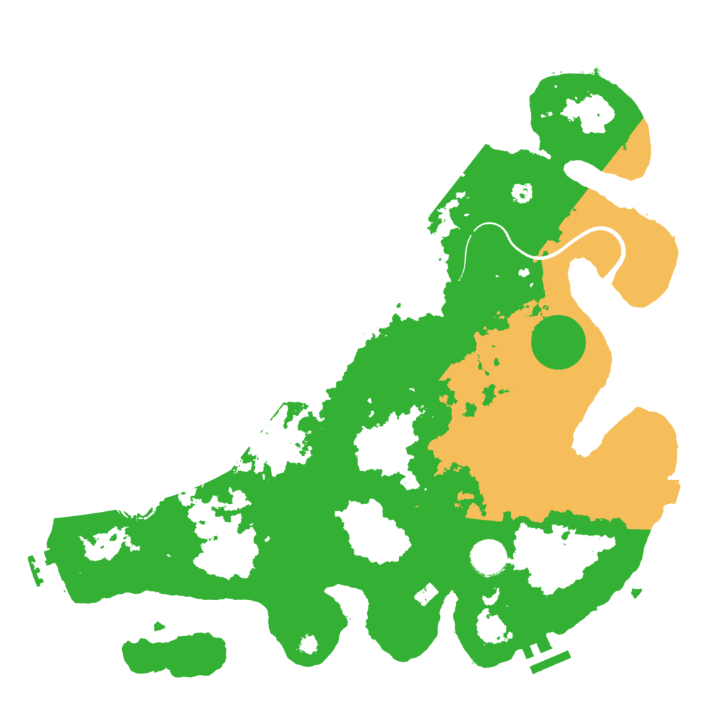 Biome Rust Map: Procedural Map, Size: 3500, Seed: 119837