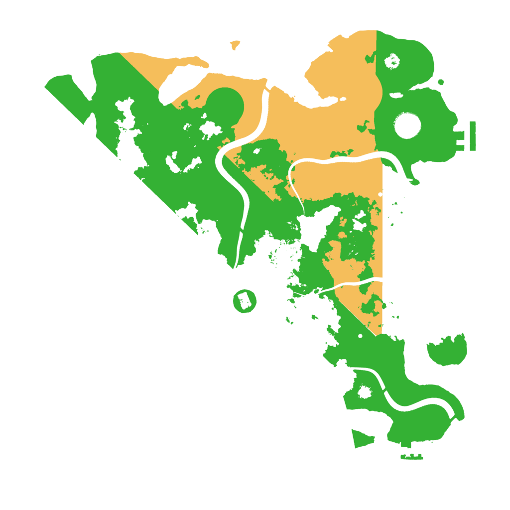 Biome Rust Map: Procedural Map, Size: 3500, Seed: 926540