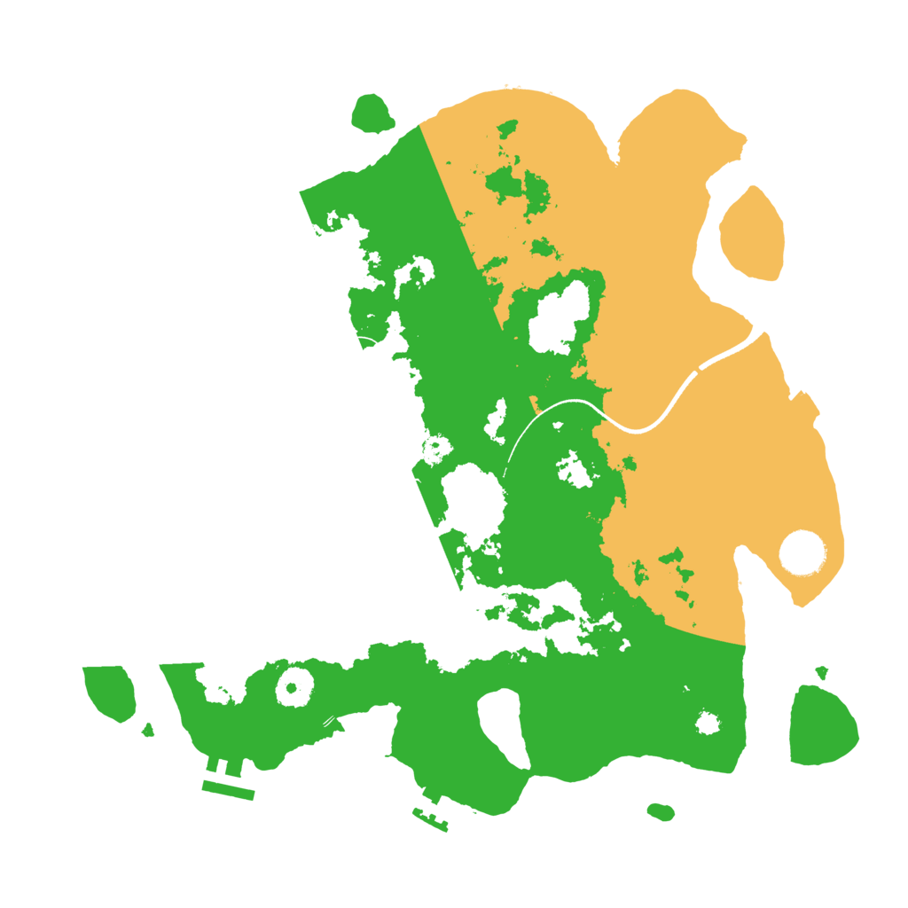 Biome Rust Map: Procedural Map, Size: 3500, Seed: 649292