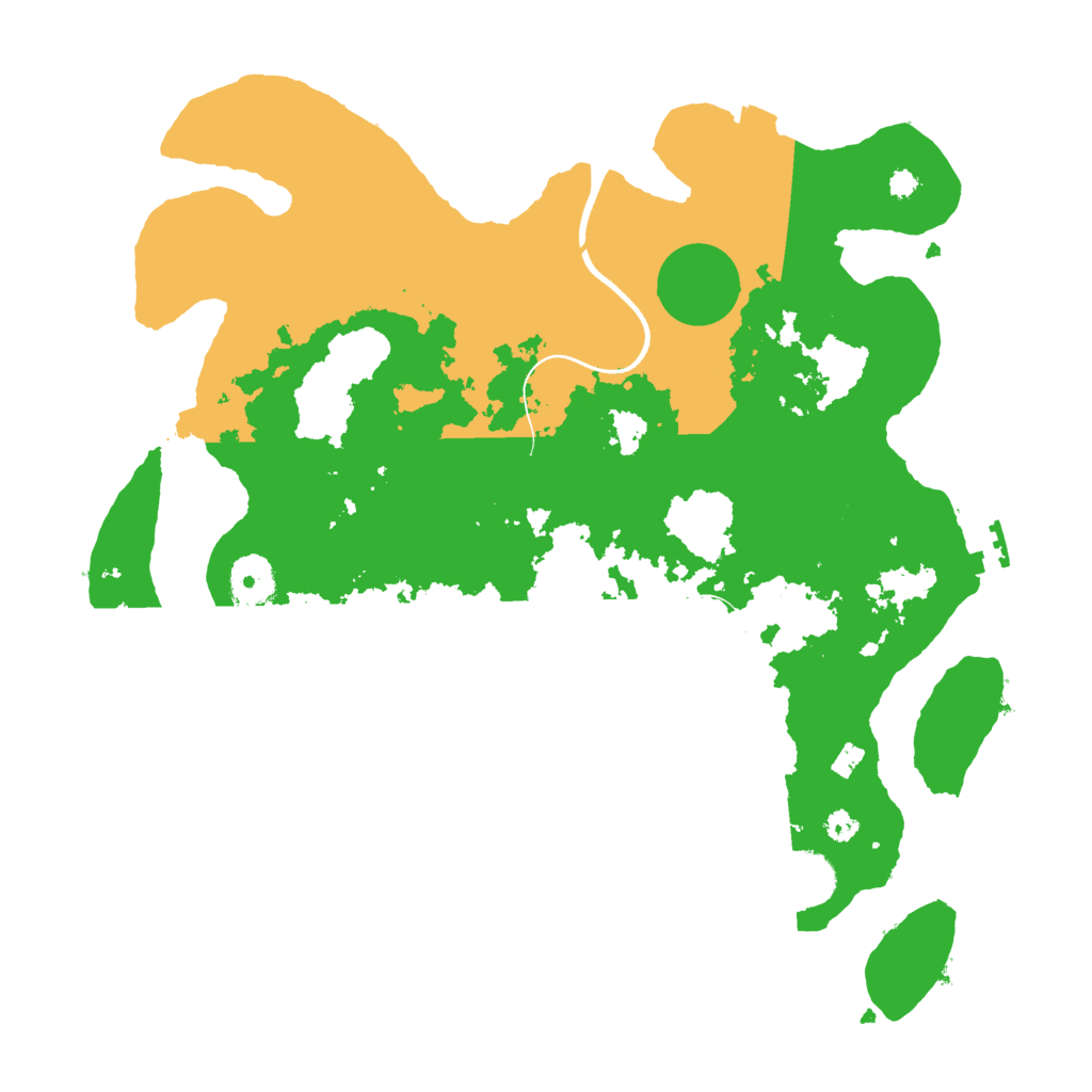 Biome Rust Map: Procedural Map, Size: 3500, Seed: 183426