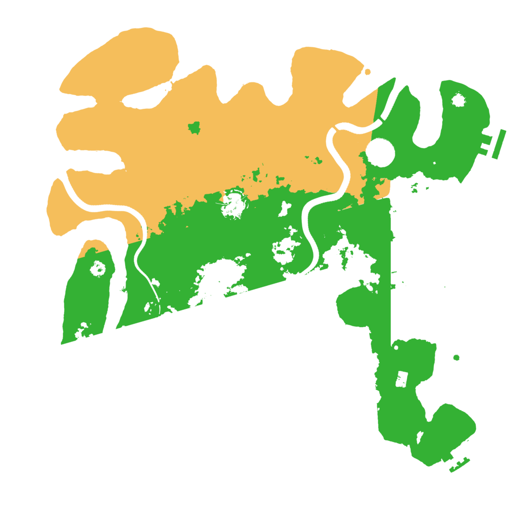 Biome Rust Map: Procedural Map, Size: 3500, Seed: 497604