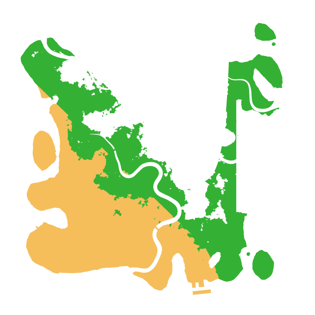Biome Rust Map: Procedural Map, Size: 3500, Seed: 796237