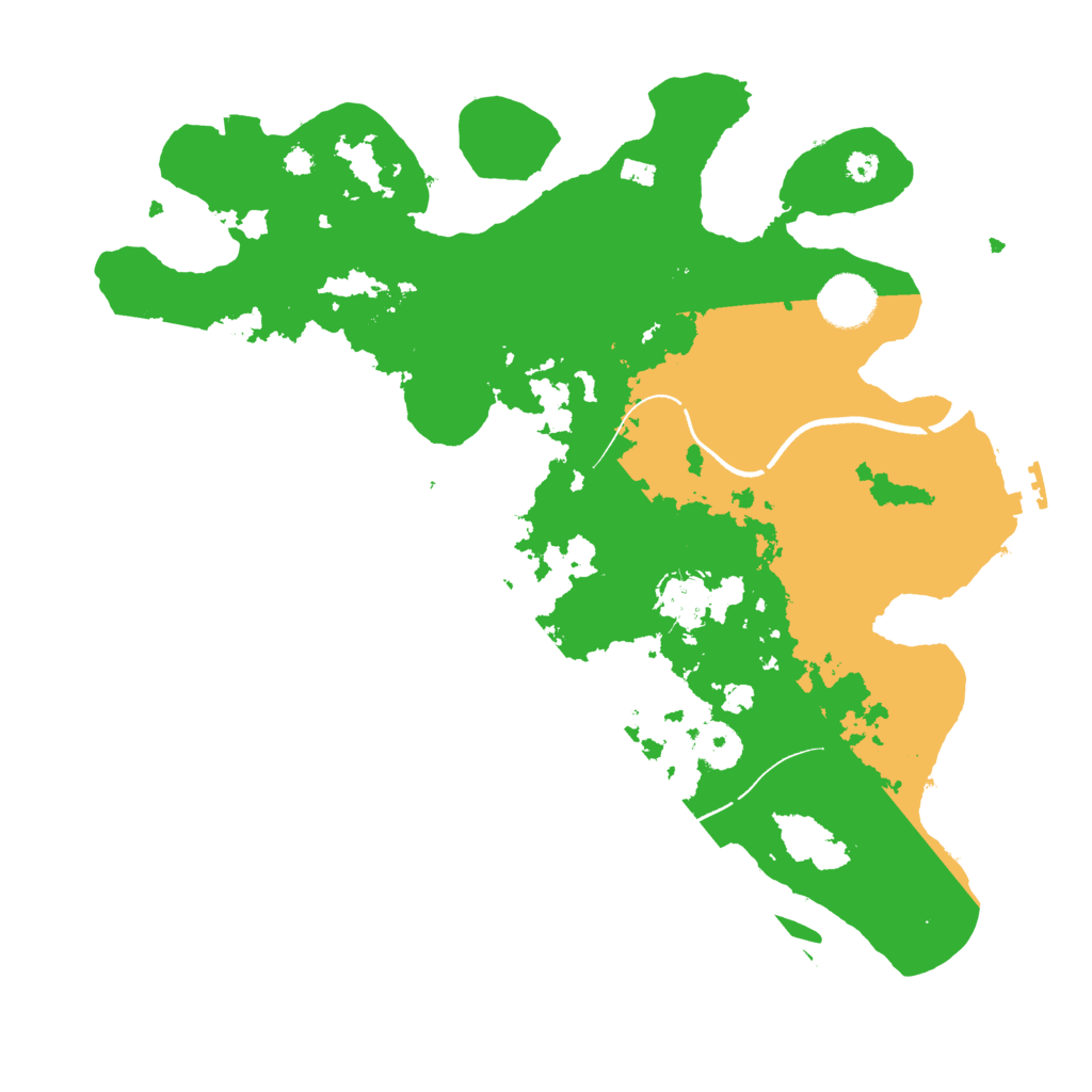 Biome Rust Map: Procedural Map, Size: 3500, Seed: 530020