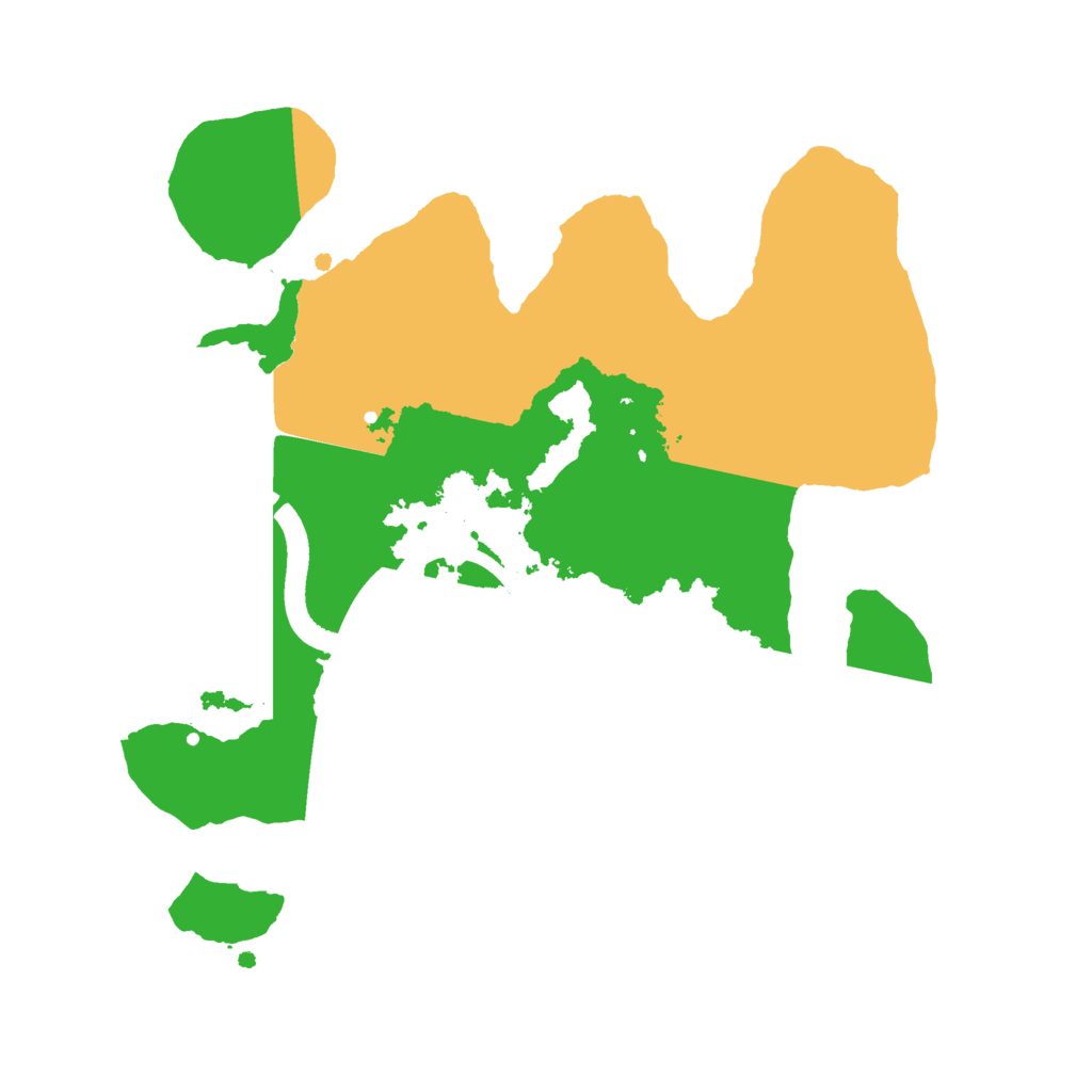 Biome Rust Map: Procedural Map, Size: 2500, Seed: 1901811345