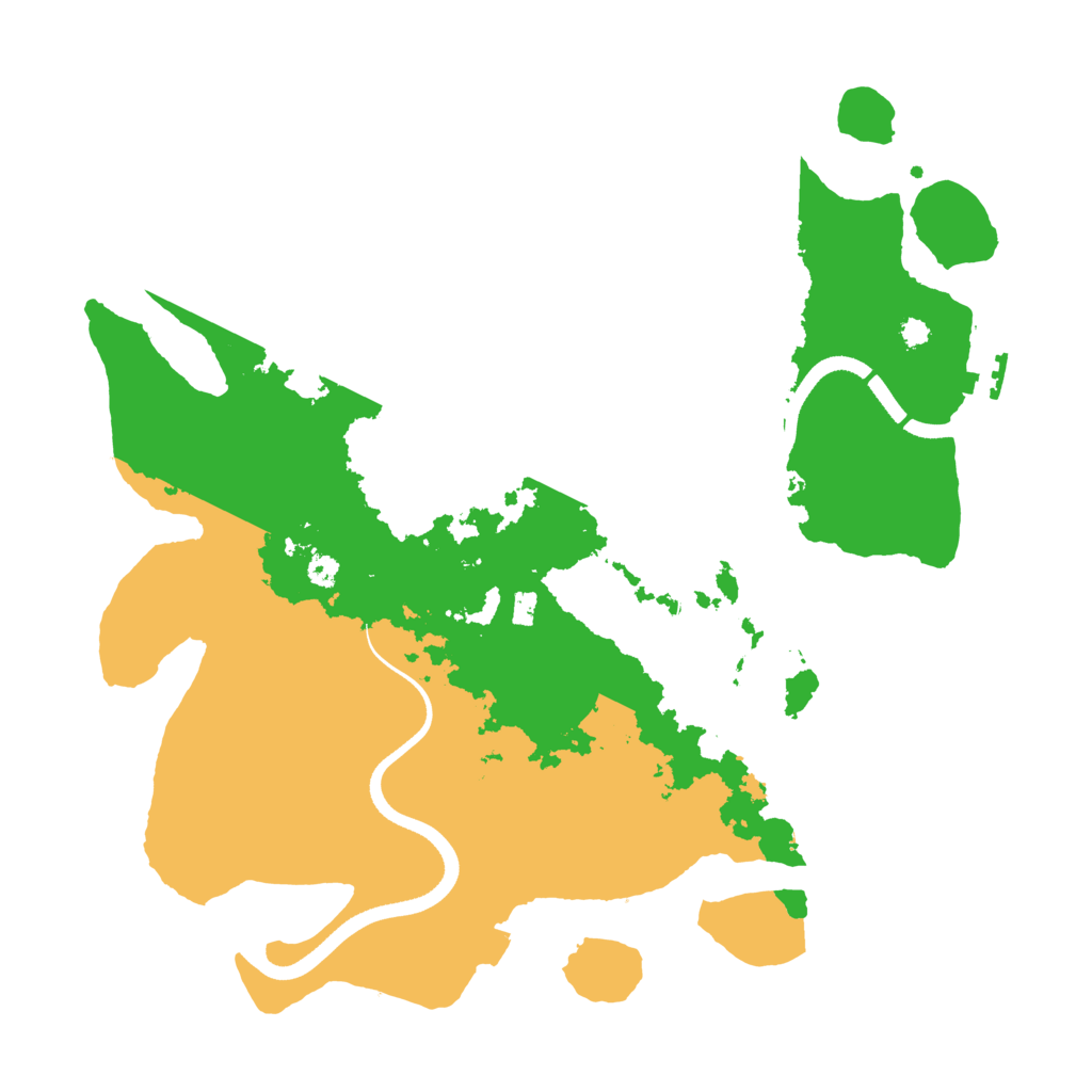 Biome Rust Map: Procedural Map, Size: 3500, Seed: 910074