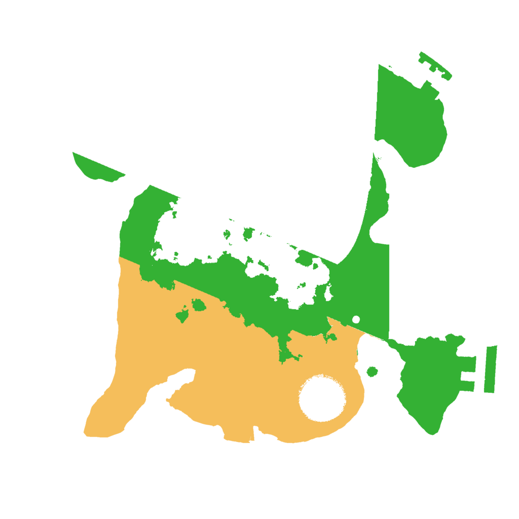 Biome Rust Map: Procedural Map, Size: 2000, Seed: 69556